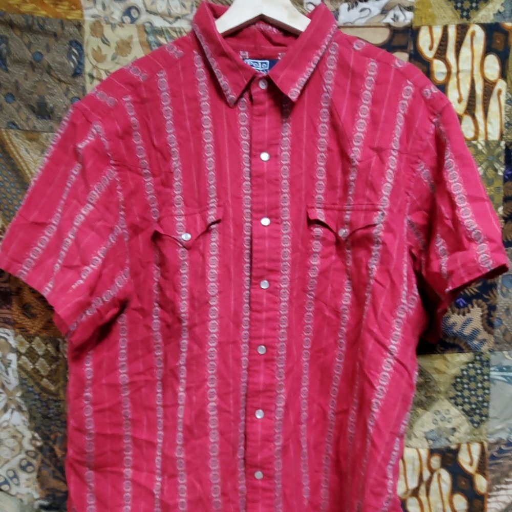 POLO RALPH LAUREN RED CAMP WESTERN 2SL SNAPS
